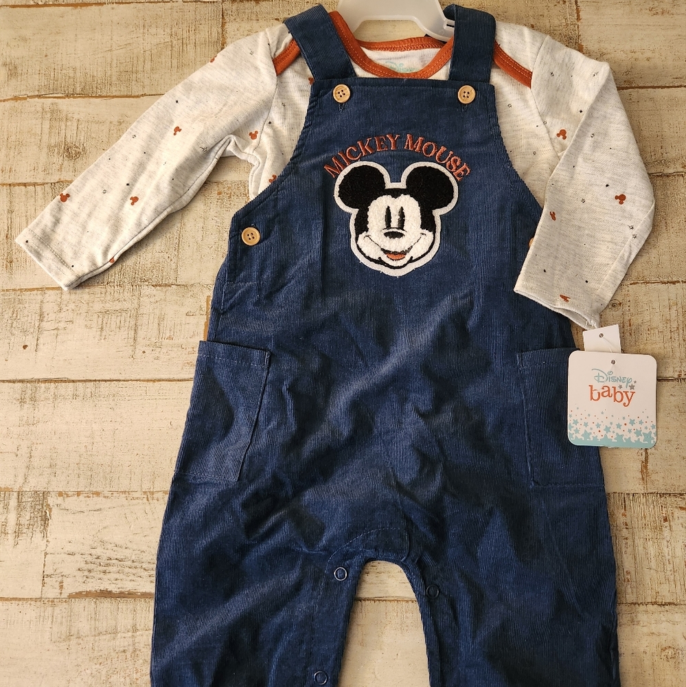 2 pc  Mickey Mouse overalls
